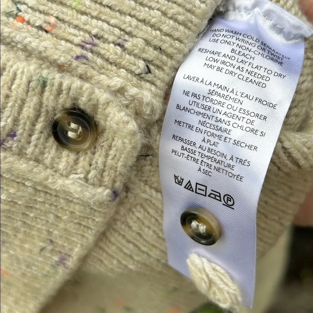 Pilcro Anthropologie Cardigan Sweater Cable Knit Preppy Sz Sm